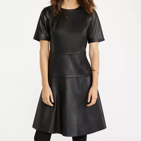 khaki faux leather dress Aida Khaki Green Faux Leather PU Mini Dress main image 0